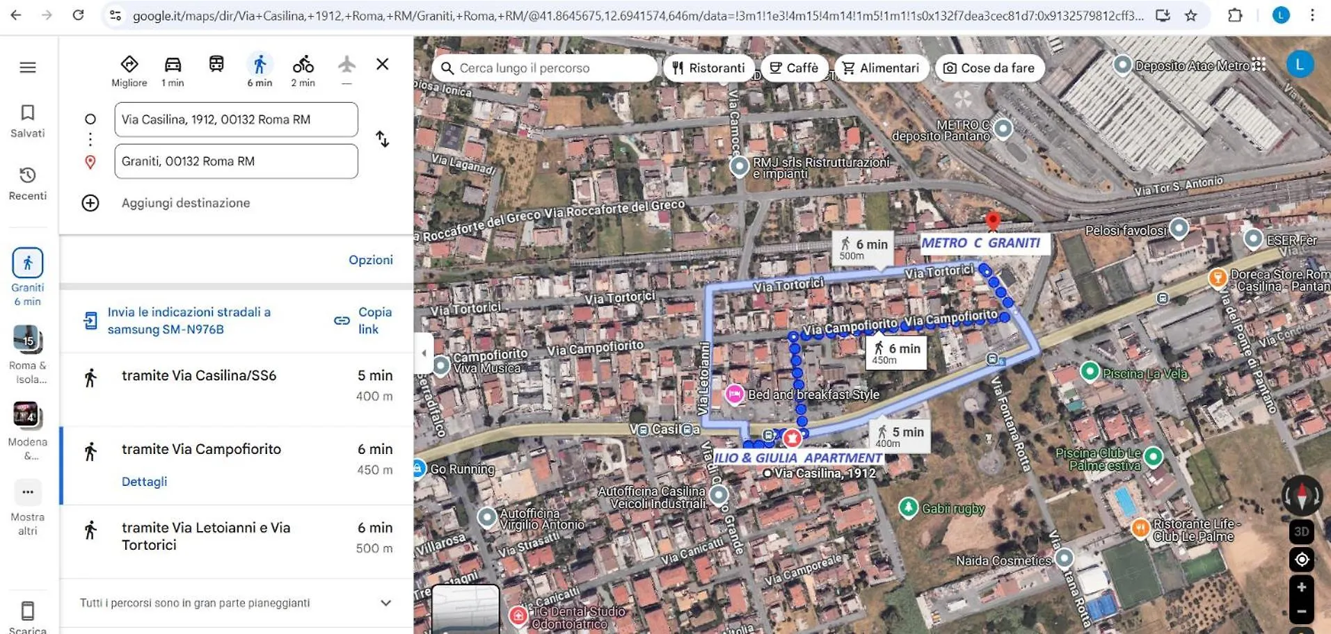 Ilio E Giulia Apartment Near Metro C Rome Italy
